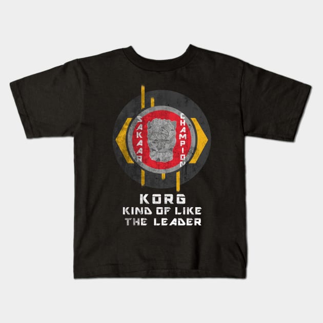 Sakaar's Champion - Korg Kids T-Shirt by alarts